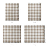 Buffalo Plaid Light Cedar Brown Mockup Duvet Sizing