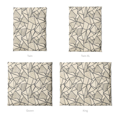 Harlan Ivory & Black Mockup Duvet Sizing