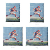 8 Bit Running Back Mockup Duvet Sizing