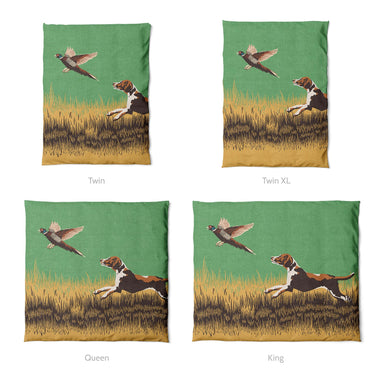 That Dog'll Hunt Green Mockup Duvet Sizing