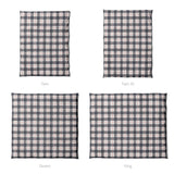 Wallace Plaid Navy & Red Mockup Duvet Sizing