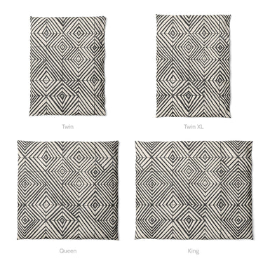 Ludwig Black & Ivory Mockup Duvet Sizing