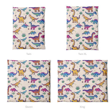 Doodle Dinos Mockup Duvet Sizing