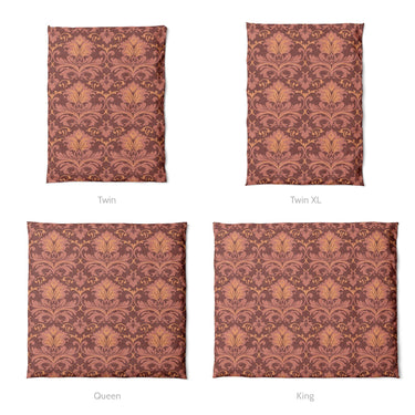 Agnes Amaranth Red Mockup Duvet Sizing