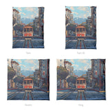 San Francisco Trolley Mockup Duvet Sizing