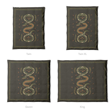 Snake in the Woods Mockup Duvet Sizing