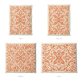 Floranna Ivory & Orange Mockup Duvet Sizing