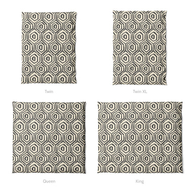 Torrance Black & Ivory Mockup Duvet Sizing