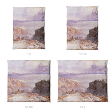 The Great Salt Lake of Utah by Thomas Moran Mockup Duvet Sizing