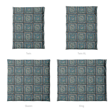 Diego Black & Blue Mockup Duvet Sizing