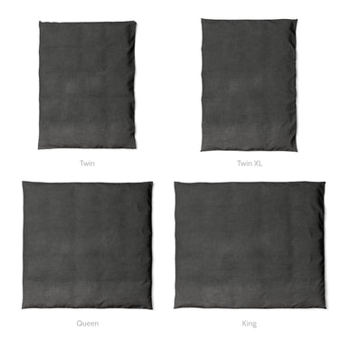 Keanu Watercolor Charcoal Ombre Mockup Duvet Sizing