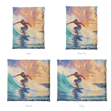 Dreamwave Surfer Mockup Duvet Sizing