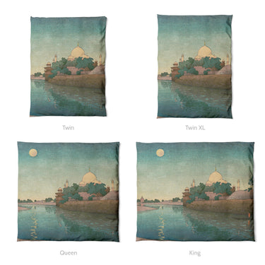 Taj Mahal Twilight by Charles Bartlett Mockup Duvet Sizing