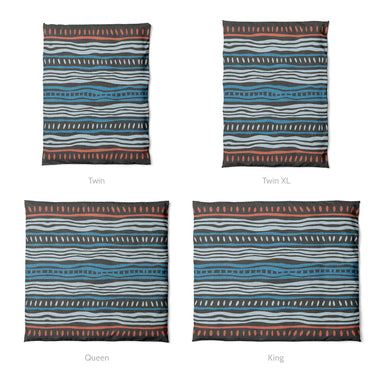 Delsin Blue & Black Mockup Duvet Sizing