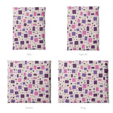 Geometric Confetti Purple & Pink Mockup Duvet Sizing