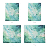 Zephyr Watercolor Emerald Mockup Duvet Sizing