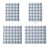 Buffalo Plaid Steel Blue Mockup Duvet Sizing