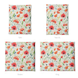 Watercolor Poppies Mockup Duvet Sizing