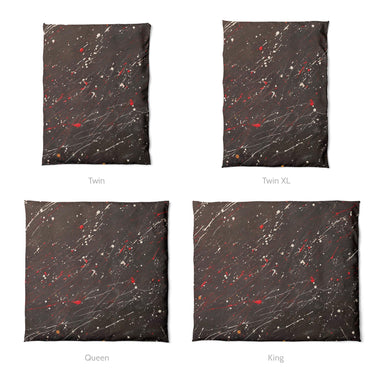 Edgar Red & Vintage Black Mockup Duvet Sizing