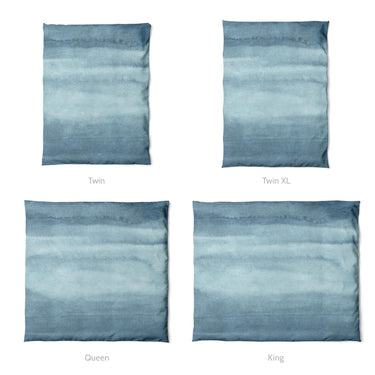 Jacinda Watercolor Blue Ombre Mockup Duvet Sizing
