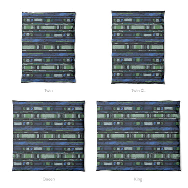 Ojai Blue & Green Mockup Duvet Sizing