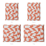 Twyla Checkered Coral Mockup Duvet Sizing