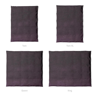 Keanu Watercolor Deep Purple Ombré Mockup Duvet Sizing