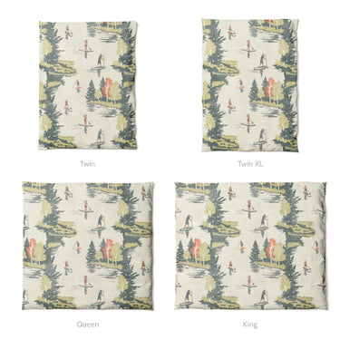 Paddleboard Party Mockup Duvet Sizing