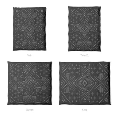 Durand Charcoal Grey Mockup Duvet Sizing