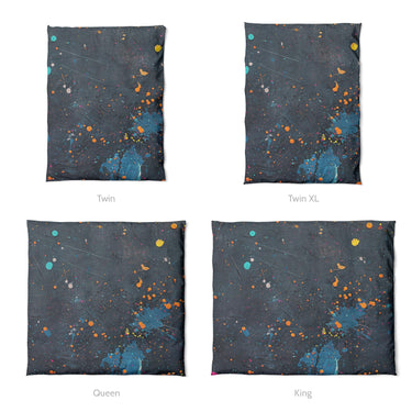 Jacob Navy & Orange Mockup Duvet Sizing