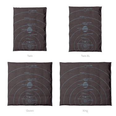 Solar System Burgandy & Powder Blue Mockup Duvet Sizing
