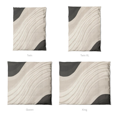 Elowin Ivory & Black Mockup Duvet Sizing
