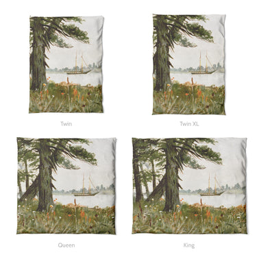 Old Hemlocks by Louis K Harlow Mockup Duvet Sizing