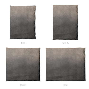 Kieran Watercolor Greige Ombre Mockup Duvet Sizing
