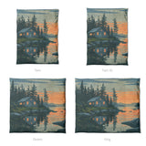 Adirondack Lakeside Cabin Mockup Duvet Sizing