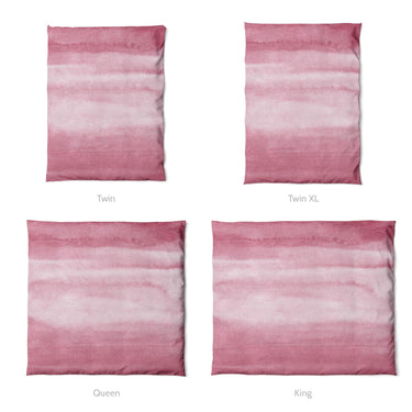 Jacinda Watercolor Pink Ombre Mockup Duvet Sizing