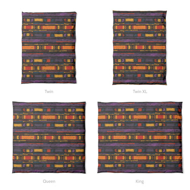Ojai Purple & Yellow Mockup Duvet Sizing