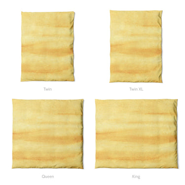 Ophelia Watercolor Yellow Balayage Mockup Duvet Sizing
