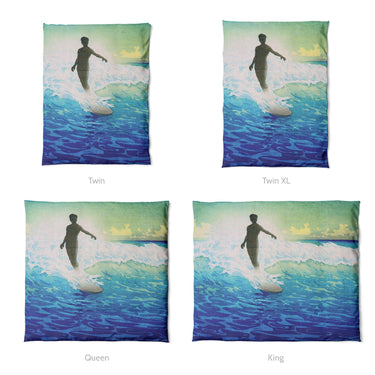 Hawaii Surfer by Charles Bartlett Mockup Duvet Sizing