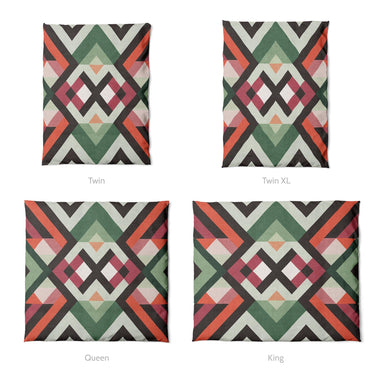 Sonora Cranberry & Matcha Mockup Duvet Sizing