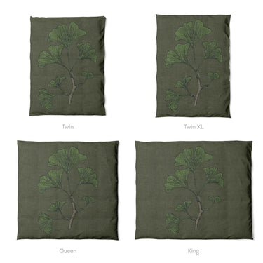 Ginko Green Mockup Duvet Sizing