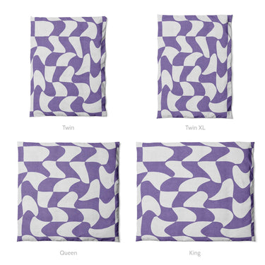 Twyla Checkered Periwinkle Mockup Duvet Sizing