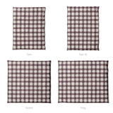 Wallace Plaid Maroon & Gold Mockup Duvet Sizing