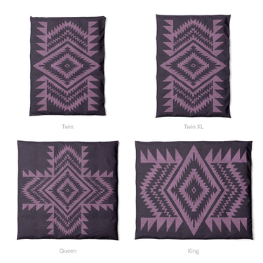 Reyno Lilac & Eggplant Mockup Duvet Sizing