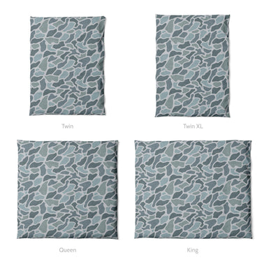 Duck Camo Blue Mockup Duvet Sizing