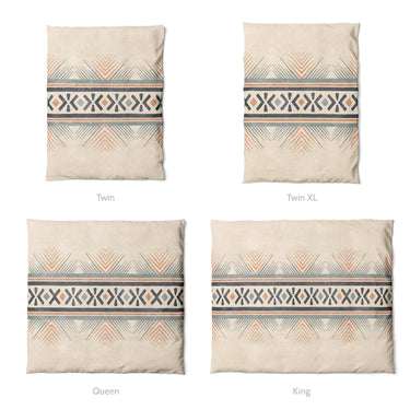 Loxcie Ivory & Blue Mockup Duvet Sizing