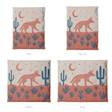 Desert Coyote Denim Blue & Terracotta Mockup Duvet Sizing
