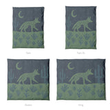 Desert Coyote Midnight Blue & Sage Green Mockup Duvet Sizing