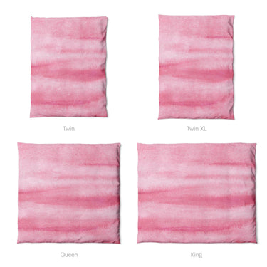 Ophelia Watercolor Pink Balayage Mockup Duvet Sizing