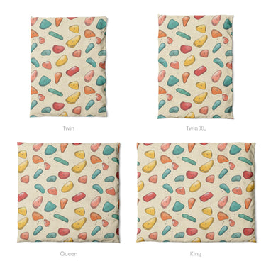 Climbing Holds Mockup Duvet Sizing